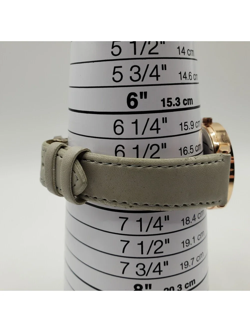 Quartz Watch 36mm Marble Dial Rose Gold Tone New Battery
